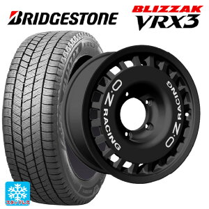 スズキ ジムニー(64系)用 215/70R16 100Q ブリヂストン ブリザック VRX3 # 正規品 ラリーレーシング 4×4 Matt Black 新品スタッドレスタイヤホイール 5本セット