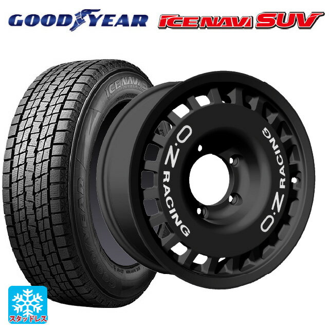 スズキ ジムニー(64系)用 215/70R16 100Q グッドイヤー アイスナビ SUV ラリーレーシング 4×4 Matt Black 新品スタッドレスタイヤホイール 4本セット