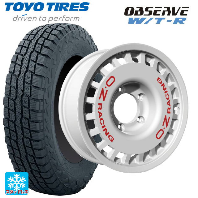 在庫有 185/85R16 105N トーヨー オブザーブ W/T-R # オーゼット レーシング ラリーレーシング 4×4 Race White 16-5.5J 国産車用 スタッドレスタイヤホイール4本セット