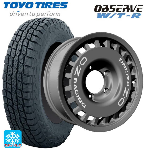 185/85R16 105N トーヨー オブザーブ W/T-R オーゼット レーシング ラリーレーシング 4×4 Matt Graphite 16-6J 国産車用 スタッドレスタイヤホイール4本セット