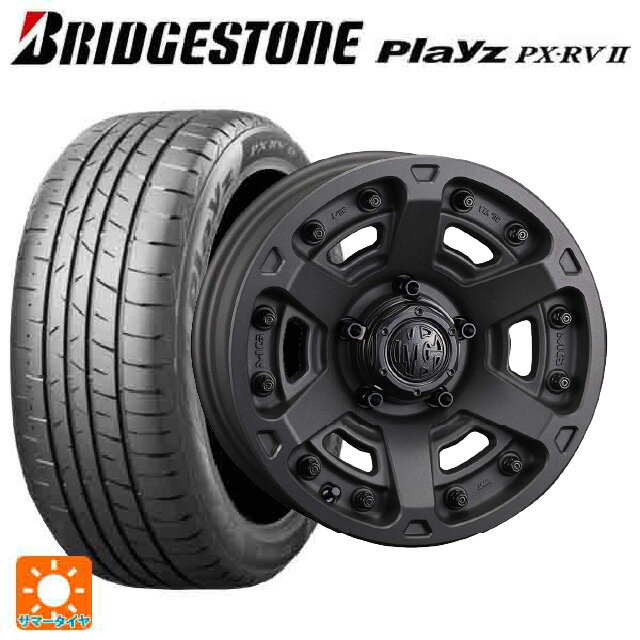 205/60R16 96H XL ブリヂストン プレイズ PX-RV2 正規品 クリムソン MG アーマー FF ショットガンブラック 16-7J 国産車用 サマータイヤホイール4本セット