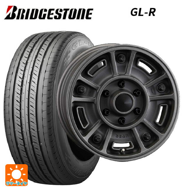 トヨタ ハイエース(200系)用 215/65R16 109/107R ブリヂストン GL-R 正規品 # クリムソン ディーン BJ メキシカン # ショットチャコールブラック 新品サマータイヤホイール 4本セット