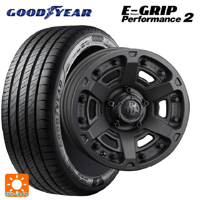 225/50R18 99W グッドイヤー エフィシェントグリップ パフォーマンス2 クリムソン MG アーマー FF ショットガンブラック 18-8J 国産車用 サマータイヤホイール4本セット