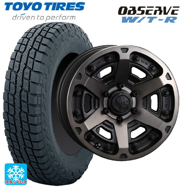 285/70R17 116/113Q トーヨー オブザーブ W/T-R # クリムソン MG アーマー FF マットブラッククリア 17-8J 国産車用 スタッドレスタイヤホイール4本セット(2)