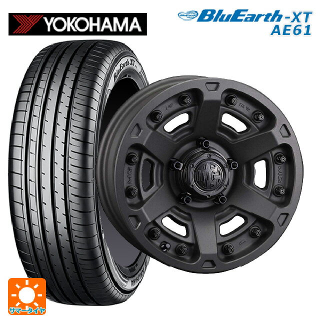 【5/9 20時〜 最大3万円OFFクーポン】215/60R17 96H ヨコハマ ブルーアースXT AE61 クリムソン MG アーマー FF ショットガンブラック 17-7J 国産車用 サマータイヤホイール4本セット