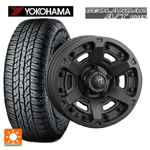 215/60R16 95H ヨコハマ ジオランダー A/T G015 ブラックレター 正規品 クリムソン MG アーマー FF ショットガンブラック 16-7J 国産車用 サマータイヤホイール4本セット