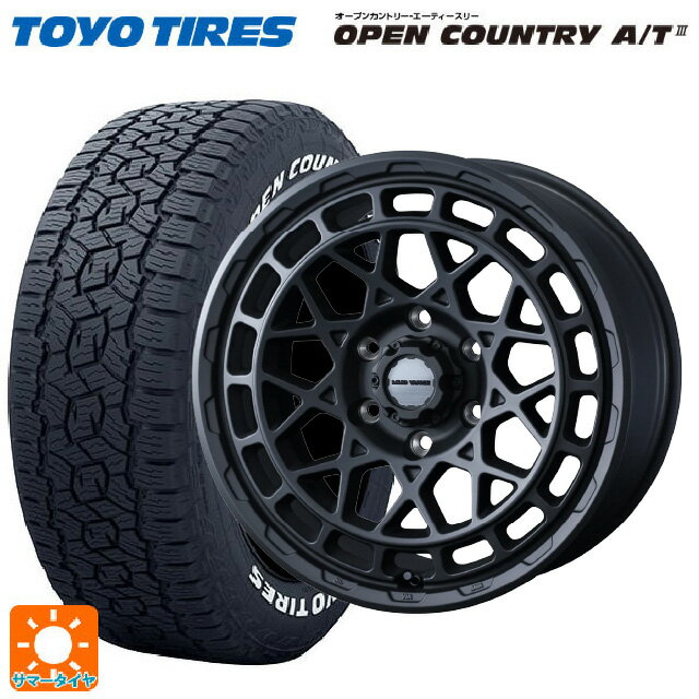 ミツビシ トライトン(GSRグレード)(LC2T)用 265/65R17 112H トーヨー オープンカントリー AT3 ホワイトレター マッドヴァンス X タイプM フルマットブラック 新品サマータイヤホイール 4本セット