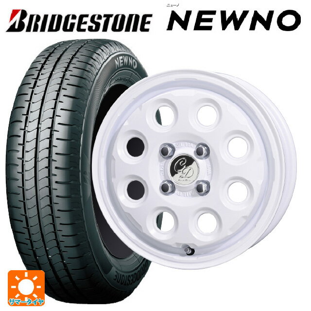 165/50R15 73V ブリヂストン ニューノ 正規品 # 共豊 デコル ネイチャー マットホワイト 15-4.5J 国産車用 サマータイヤホイール4本セット