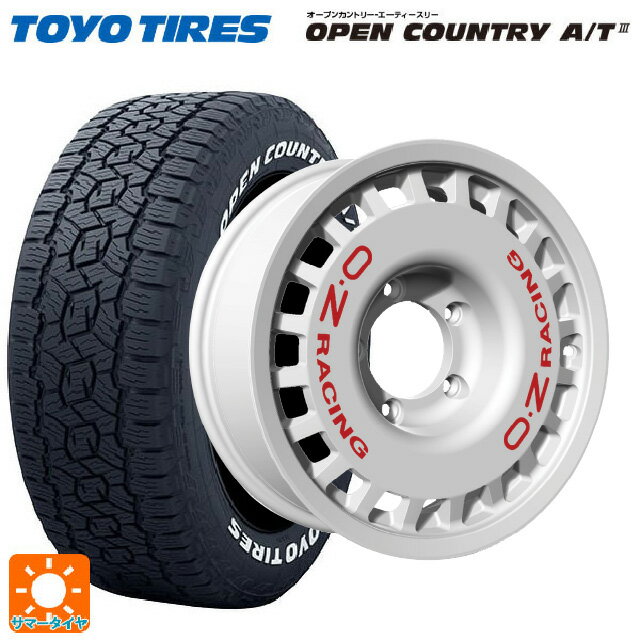 【最大3万円OFFクーポン 5/16 1:59迄】175/80R16 91S トーヨー オープンカントリー AT3 ホワイトレター オーゼット レーシング ラリーレーシング 4×4 Race White 16-5.5J 国産車用 サマータイヤホイール4本セット