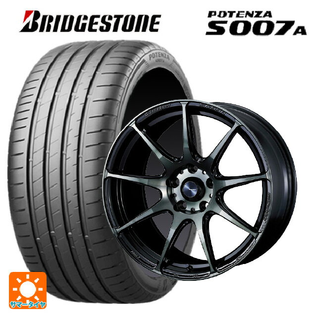 ホンダ ステップワゴン(RP6~8)用 2024年製 225/40R18 92Y XL ブリヂストン ポテンザ S007A 正規品(限定) ウェッズスポーツ SA99R WBC 新品サマータイヤホイール 4本セット