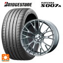 225/40R19 93Y XL ブリヂストン ポテンザ S007A 正規品 ウェッズ ウェッズスポーツ SA20R VI-SILVER 19-8.5J 国産車用 サマータイヤホイール4本セット