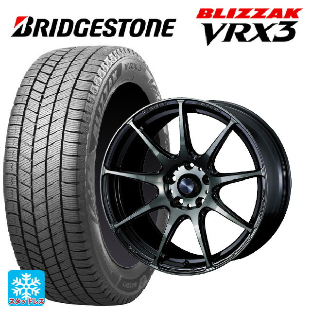 スバル レヴォーグ(VN系)用 245/40R18 93Q ブリヂストン ブリザック VRX3 正規品 ウェッズスポーツ SA99R WBC 新品スタッドレスタイヤホイール 4本セット