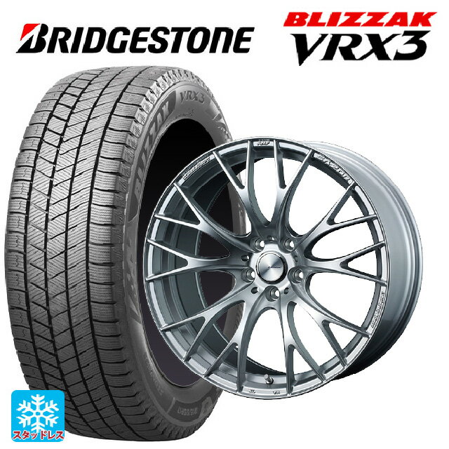 【最大3万円OFFクーポン 5/16 1:59迄】245/40R19 94Q ブリヂストン ブリザック VRX3 正規品 ウェッズ ウェッズスポーツ SA20R VI-SILVER 19-8.5J 国産車用 スタッドレスタイヤホイール4本セット