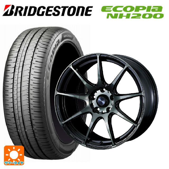 スバル レヴォーグ(VN系)用 215/50R17 91V ブリヂストン エコピア NH200 正規品 # ウェッズスポーツ SA99R WBC 新品サマータイヤホイール 4本セット