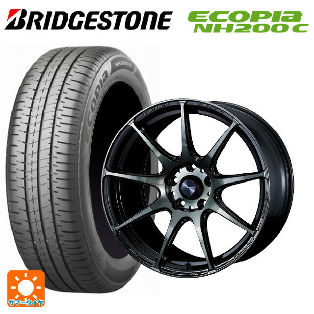 【6/22 20時〜 全品P5倍＆クーポン】175/55R15 77V ブリヂストン エコピア NH200C 正規品 # ウェッズ ウェッズスポーツ SA99R WBC 15-6J 国産車用 サマータイヤホイール4本セット