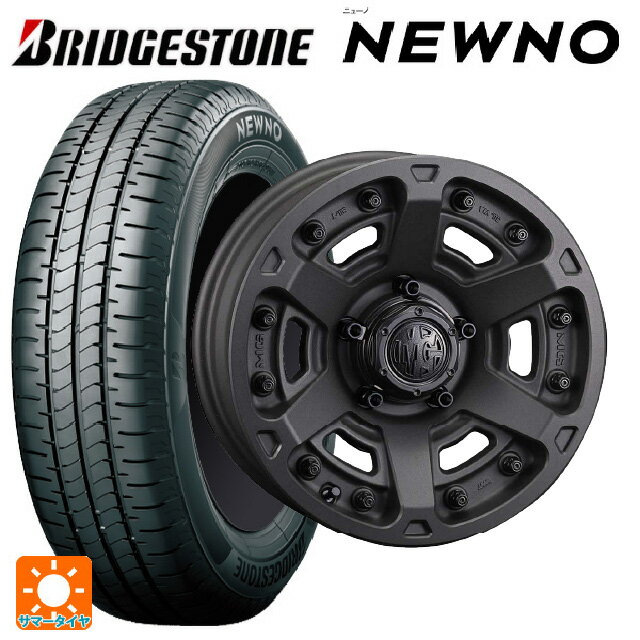 225/60R17 99H ブリヂストン ニューノ 正規品 # クリムソン MG アーマー FF ショットガンブラック 17-7J 国産車用 サマータイヤホイール4本セット