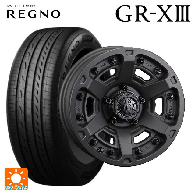 225/55R17 97W ブリヂストン レグノ GR-X3 正規品 # クリムソン MG アーマー FF ショットガンブラック 17-7J 国産車用 サマータイヤホイール4本セット