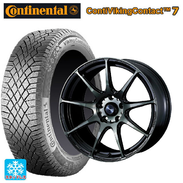 175/55R15 77T コンチネンタル コンチバイキングコンタクト7 正規品 ウェッズ ウェッズスポーツ SA99R WBC 15-6J 国産車用 スタッドレスタイヤホイール4本セット