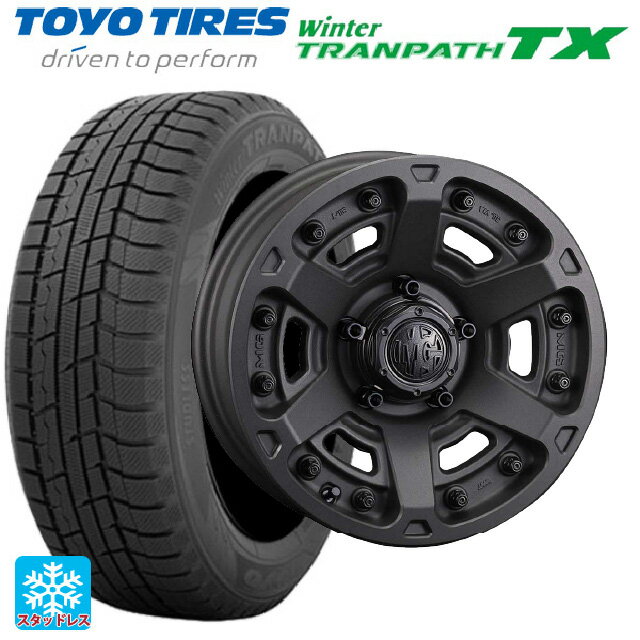 【6/15〜16限定 全品P5倍＆クーポン】215/65R16 98Q トーヨー ウインタートランパス TX クリムソン MG アーマー FF ショットガンブラック 16-7J 国産車用 スタッドレスタイヤホイール4本セット