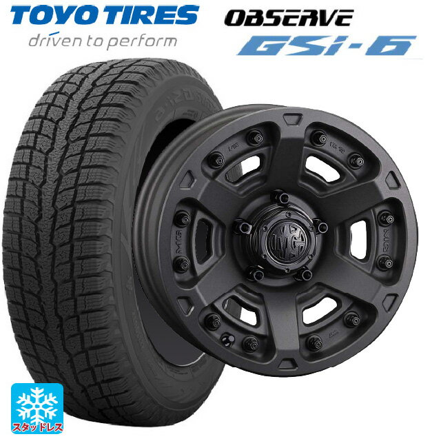 225/70R16 103Q トーヨー オブザーブ GSI-6 クリムソン MG アーマー FF ショットガンブラック 16-7J 国産車用 スタッドレスタイヤホイール4本セット