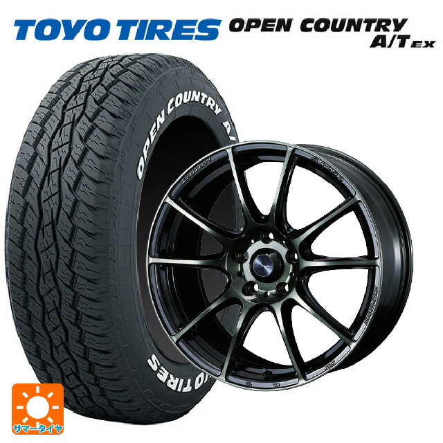 ニッサン エクストレイル(33系)用 235/60R18 103H トーヨー オープンカントリー A/T EX ホワイトレター ＃ ウェッズスポーツ SA25R WBC 新品サマータイヤホイール 4本セット