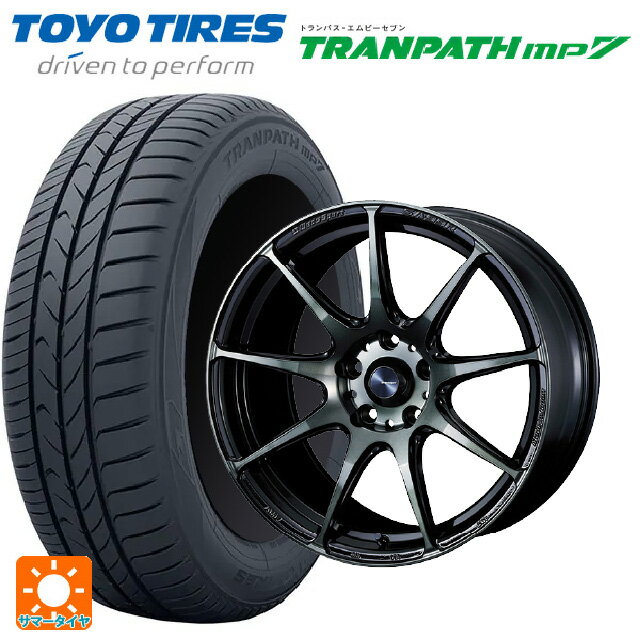 【6/22 20時〜 全品P5倍＆クーポン】175/55R15 77V トーヨー トランパス MP7 ウェッズ ウェッズスポーツ SA99R WBC 15-6J 国産車用 サマータイヤホイール4本セット