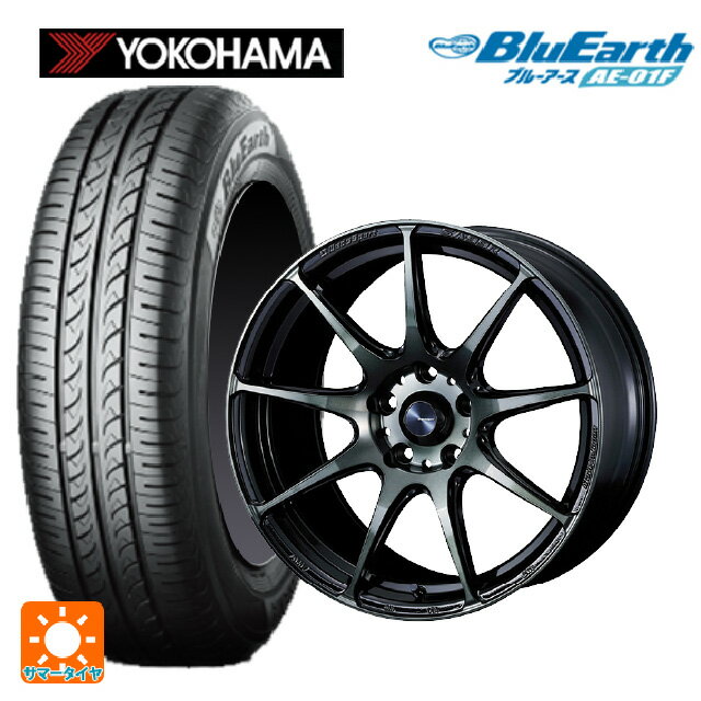 【6/22 20時〜 全品P5倍＆クーポン】185/60R15 84H ヨコハマ ブルーアース AE01F # ウェッズ ウェッズスポーツ SA99R WBC 15-6J 国産車用 サマータイヤホイール4本セット