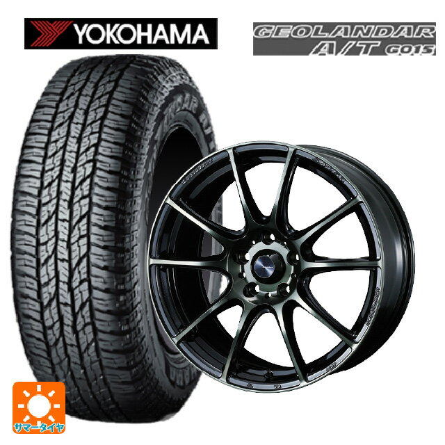 ホンダ ZR-V(RZ4)用 215/60R17 96H ヨコハマ ジオランダー A/T G015 ブラックレター ウェッズスポーツ SA25R WBC 新品サマータイヤホイール 4本セット