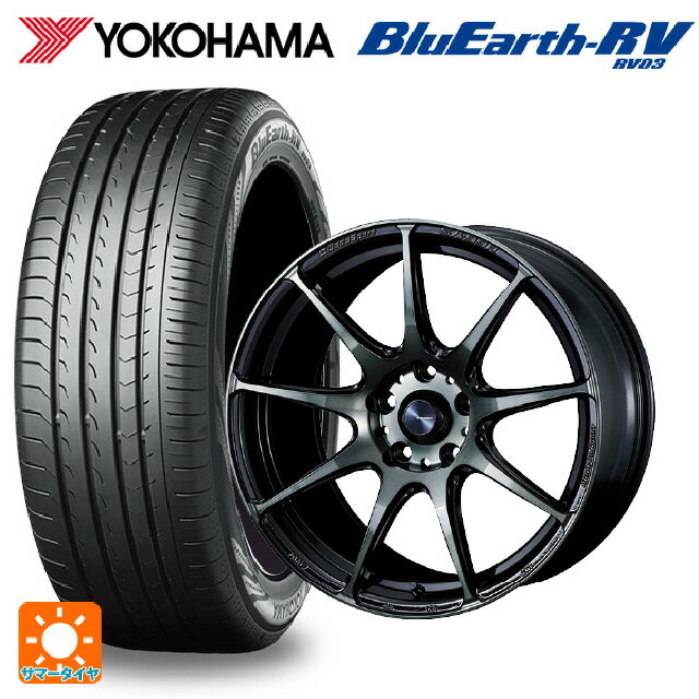 215/45R17 91W XL ヨコハマ ブルーアース RV03 ウェッズ ウェッズスポーツ SA99R WBC 17-7J 国産車用 サマータイヤホイール4本セット