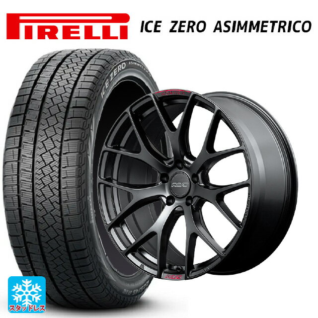 245/40R19 98H ピレリ アイスゼロ アシンメトリコ 正規品 レイズ ホムラ 2X7FT スポーツエディション B7J 19-8.5J 国産車用 スタッドレスタイヤホイール4本セット
