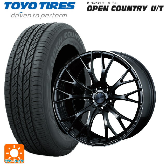 【6/15〜16限定 全品P5倍＆クーポン】225/55R19 99V トーヨー オープンカントリー UT ウェッズ ウェッズスポーツ SA20R METAL-BLACK/F 19-8.5J 国産車用 サマータイヤホイール4本セット