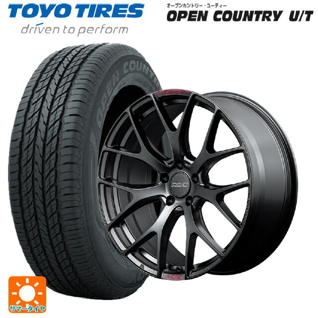 【6/15〜16限定 全品P5倍＆クーポン】225/55R19 99V トーヨー オープンカントリー UT レイズ ホムラ 2X7FT スポーツエディション B7J 19-8J 国産車用 サマータイヤホイール4本セット