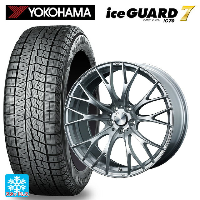 スバル フォレスター(SL系)用 235/50R19 103Q XL ヨコハマ アイスガード7(IG70) # ウェッズ ウェッズスポーツ SA20R VI-SILVER 新品スタッドレスタイヤホイール 4本セット