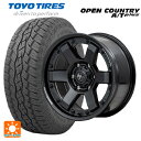 【5/9 20時〜 最大3万円OFFクーポン】トヨタ ハイラックス(120系)用 265/65R17 112H トーヨー オープンカントリー ATプラス ナイトロパワー M6 カービン ガンブラック 新品サマータイヤホイール 4本セット