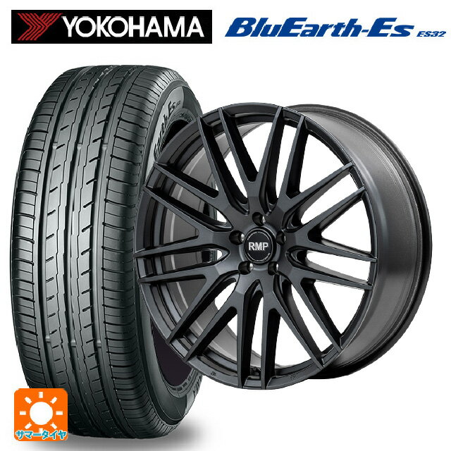 【6/15〜16限定 全品P5倍＆クーポン】トヨタ ヴェルファイア(30系)用 225/60R17 99H ヨコハマ ブルーアースEs ES32 エムアイディー MID エクスクルーシブ 029F セミグロスガンメタ/リムエッジDC/ロゴマシニング 新品サマータイヤホイール 4本セット