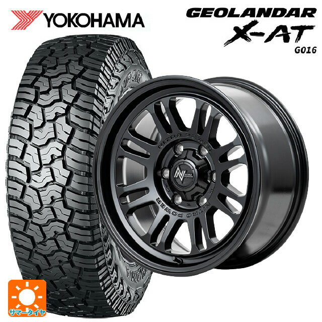 【10/14 20時〜最大3万円OFFクーポン】ミツビシ トライトン(GSRグレード)(LC2T)用 265/65R17 120/117Q ヨコハマ ジオランダー X-AT G016 ブラックレター 正規品 エムアイディー ナイトロパワー M16 アサルト セミグロスブラック 新品サマータイヤホイール 4本セット