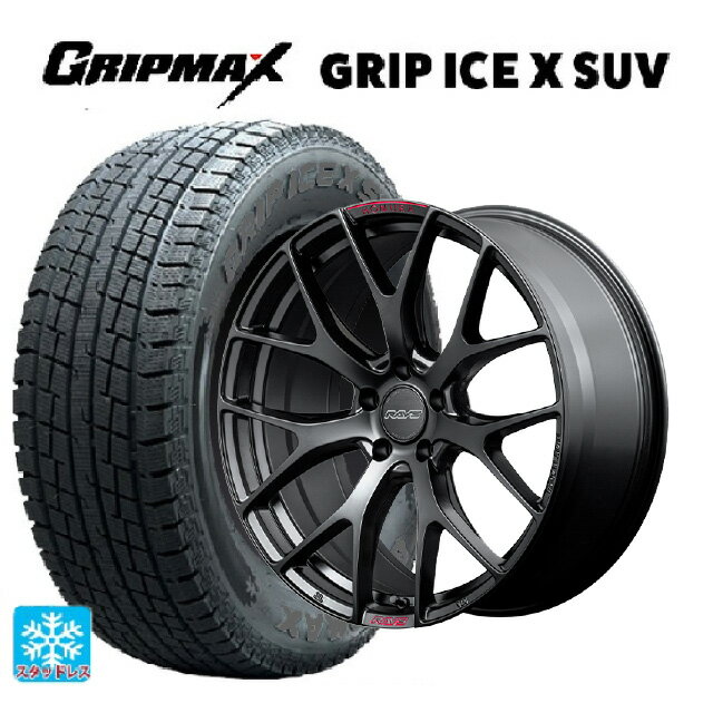 トヨタ アルファード(40系)用 225/55R19 103H XL グリップマックス グリップアイスX SUV ブラックレター レイズ ホムラ 2X7FT スポーツエディション B7J 新品スタッドレスタイヤホイール 4本セット