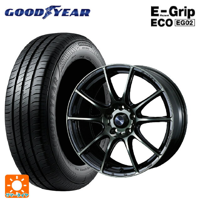 ホンダ ステップワゴン(RP6~8)用 205/60R16 92H グッドイヤー エフィシェントグリップ エコ EG02 # ウェッズ ウェッズスポーツ SA25R WBC 新品サマータイヤホイール 4本セット