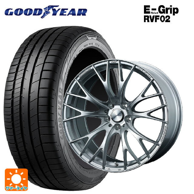 245/40R19 98W XL グッドイヤー エフィシェントグリップ RVF02 ウェッズ ウェッズスポーツ SA20R VI-SILVER 19-8.5J 国産車用 サマータイヤホイール4本セット