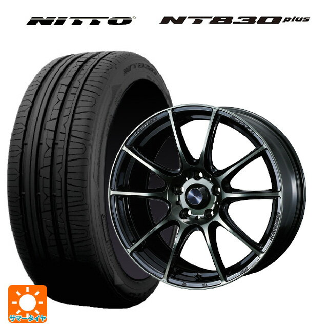 スバル レヴォーグ(VN系)用 215/50R17 95W ニットー NT830 プラス ウェッズスポーツ SA25R WBC 新品サマータイヤホイール 4本セット