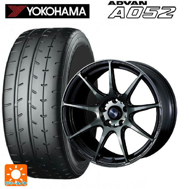 スバル WRX S4(VBH)用 255/40R18 99Y XL ヨコハマ アドバン A052 ウェッズスポーツ SA99R WBC 新品サマータイヤホイール 4本セット