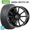 225/40R19 93T XL ノキアン ハッカペリッタR5 ウェッズ ウェッズスポーツ SA25R METAL BLACK/F 19-8J 国産車用 スタッドレスタイヤホイール4本セット