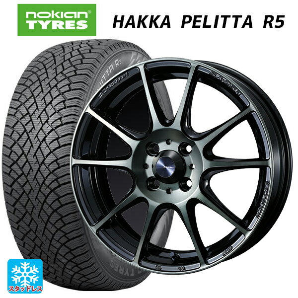 【6/22 20時〜 全品P5倍＆クーポン】215/60R16 99R XL ノキアン ハッカペリッタR5 ウェッズ ウェッズスポーツ SA25R WBC 16-6.5J 国産車用 スタッドレスタイヤホイール4本セット