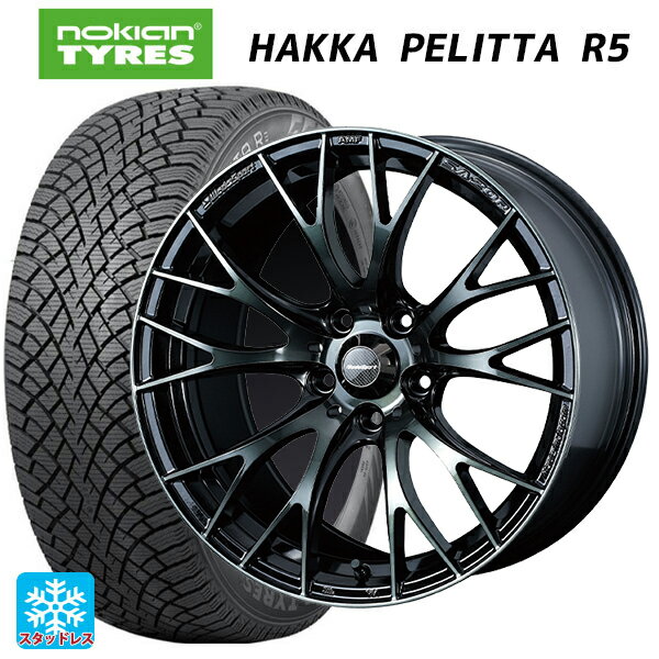 【6/11 1:59迄 全品ポイント5倍】2022年製 245/45R18 100T XL ノキアン ハッカペリッタR5(数量限定) ウェッズ ウェッズスポーツ SA20R WBC 18-8.5J 国産車用 スタッドレスタイヤホイール4本セット