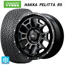215/50R17 95R XL ノキアン ハッカペリッタR5 エムアイディー ナイトロパワー H6 スラッグ セミグロスブラック/マシニング 17-7J 国産車用 スタッドレスタイヤホイール4本セット