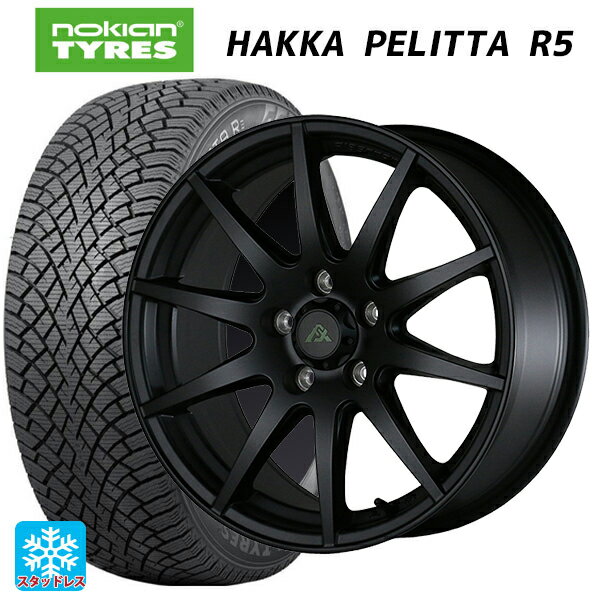 【6/20限定 全品P5倍＆クーポン】205/50R17 93R XL ノキアン ハッカペリッタR5 ドゥオール フェニーチェ XC10 マットブラック 17-7.5J 国産車用 スタッドレスタイヤホイール4本セット