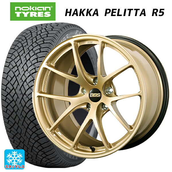 245/50R18 104R XL ノキアン ハッカペリッタR5 BBS RI-A GL 18-8.5J 国産車用 スタッドレスタイヤホイール4本セット
