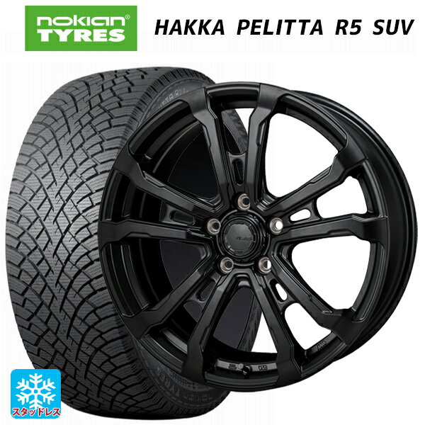 【最大3万円OFFクーポン 5/16 1:59迄】トヨタ ハリアー(80系)用 225/60R18 104R XL ノキアン ハッカペリッタR5 SUV ハイブロック ヴィラス サテンブラック 新品スタッドレスタイヤホイール 4本セット