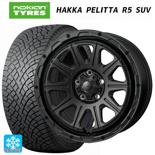 215/70R16 100R ノキアン ハッカペリッタR5 SUV ジャパン三陽 ハイブロック レグルス サテンブラック 16-7J 国産車用 スタッドレスタイヤホイール4本セット