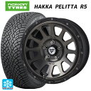 215/60R16 99R XL ノキアン ハッカペリッタR5 エクシズルライン デルタフォース オーバル(訳あり) マットスモークポリッシュ 16-7J 国産車用 スタッドレスタイヤホイール4本セット